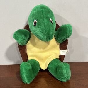 Franklin The Turtle Plush Puppet Doll Stuffed Animal Toy Vintage Hand Puppet 10"